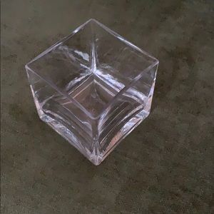 Pottery Barn Glass Square Vase